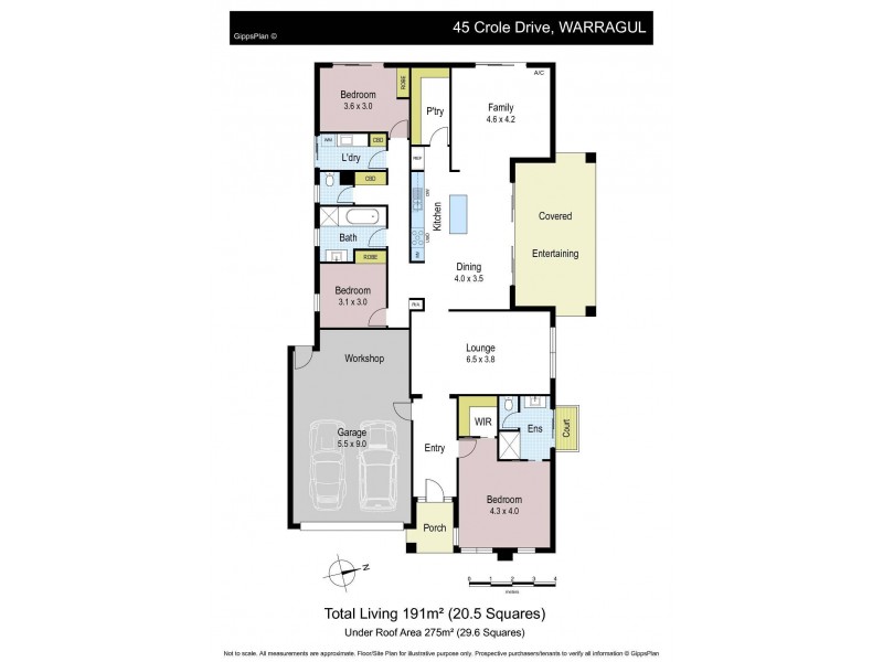 45 Crole Drive, Warragul VIC 3820 Floorplan