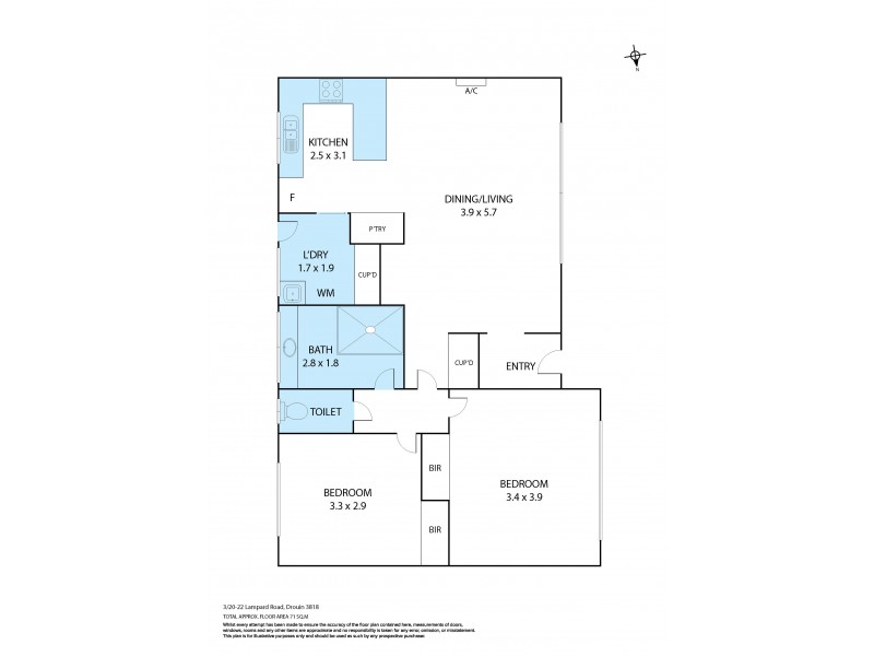 3/20-22 Lampard Road, Drouin VIC 3818 Floorplan