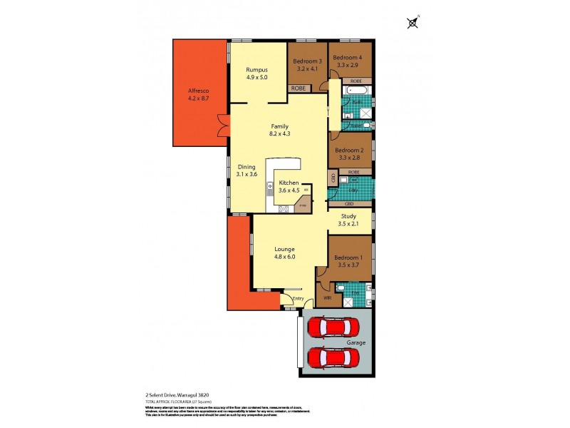 2 Selent Drive, Warragul VIC 3820 Floorplan