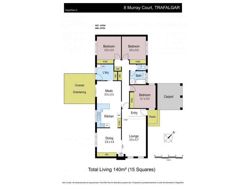 8 Murray Court, Trafalgar VIC 3824 Floorplan