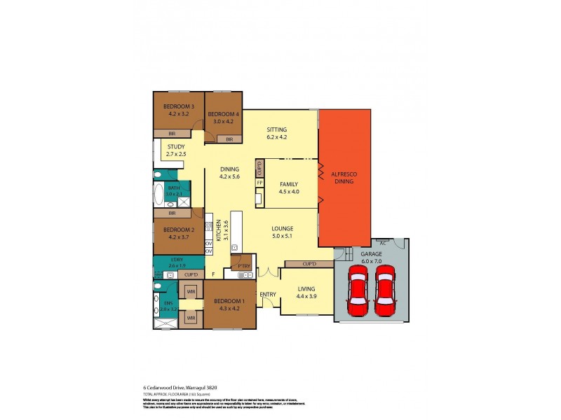 6 Cedarwood Drive, Warragul VIC 3820 Floorplan
