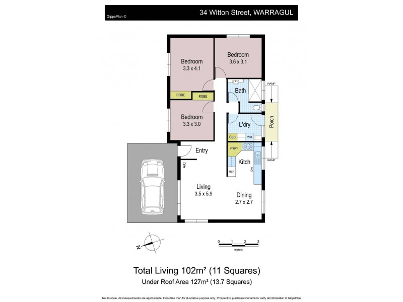 34 Witton Street, Warragul VIC 3820 Floorplan