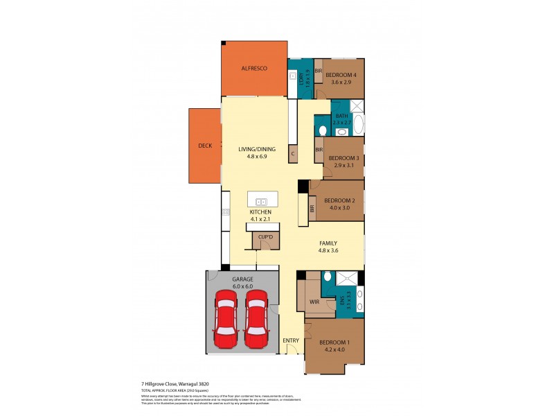 7 Hillgrove Close, Warragul VIC 3820 Floorplan