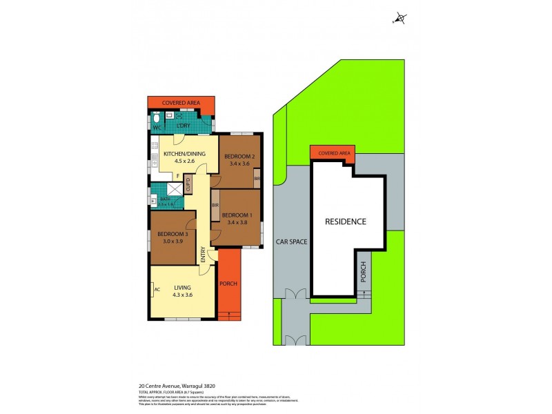 20 Centre Avenue, Warragul VIC 3820 Floorplan