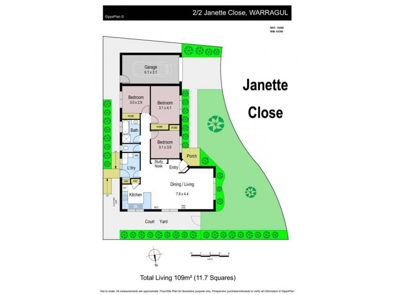 2/2 Janette Close, Warragul VIC 3820 Floorplan