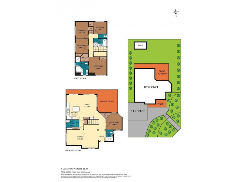 1 Oak Court, Warragul VIC 3820 Floorplan