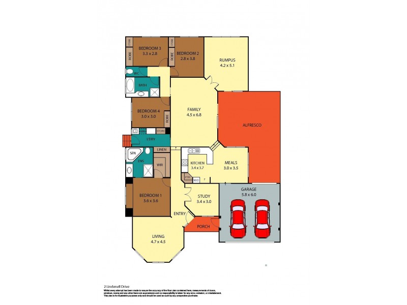 2 Lindenell Drive, Drouin VIC 3818 Floorplan
