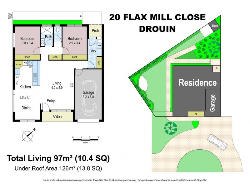 20 Flaxmill Close, Drouin VIC 3818 Floorplan
