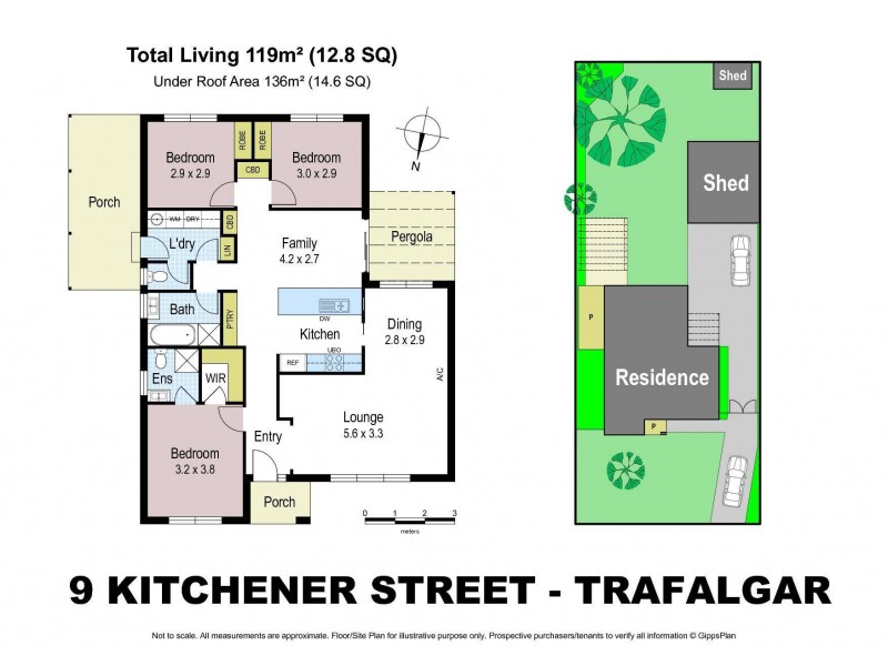 9 Kitchener Street, Trafalgar VIC 3824 Floorplan