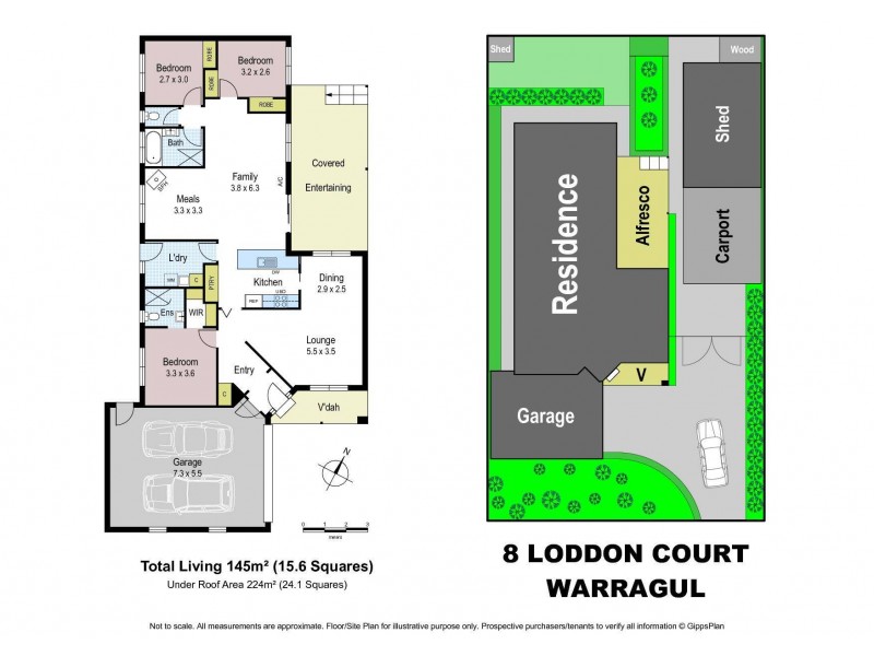8 Loddon Court, Warragul VIC 3820 Floorplan