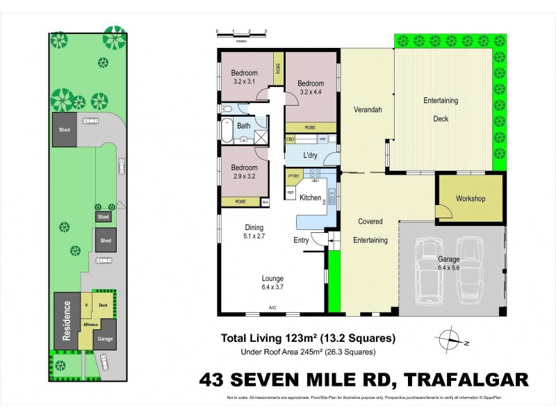 43 Seven Mile Road, Trafalgar VIC 3824 Floorplan