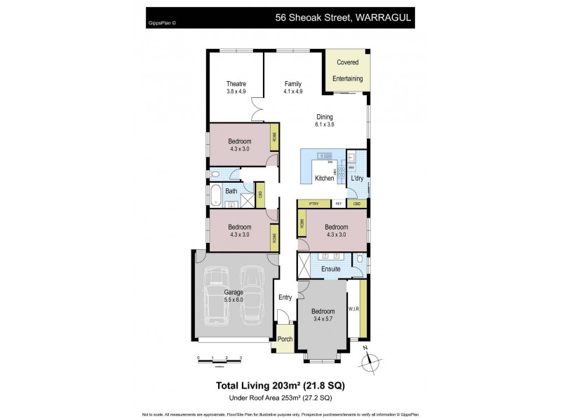 56 Sheoak Street, Warragul VIC 3820 Floorplan