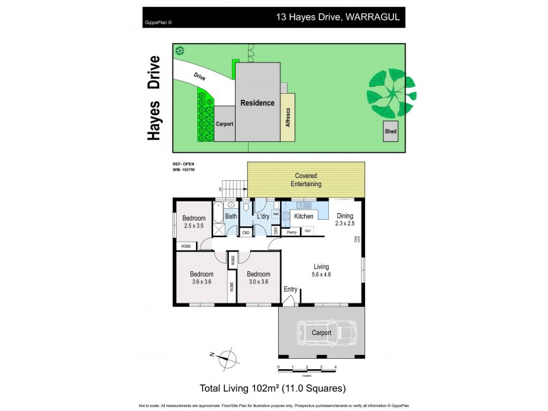 13 Hayes Drive, Warragul VIC 3820 Floorplan