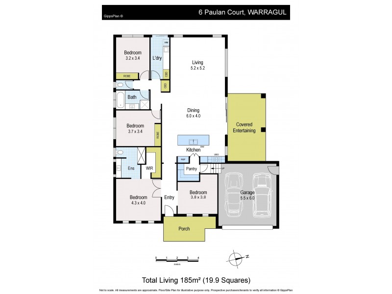 6 Paulan Court, Warragul VIC 3820 Floorplan