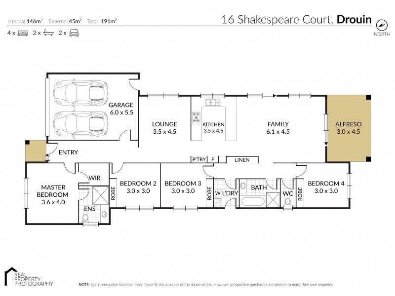 16 Shakespeare Court, Drouin VIC 3818 Floorplan