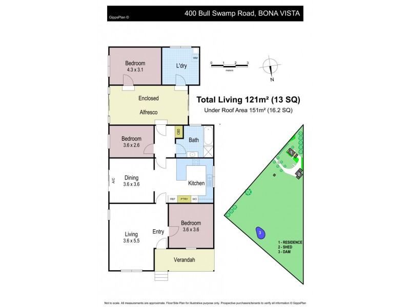 400 Bull Swamp Road, Bona Vista VIC 3820 Floorplan