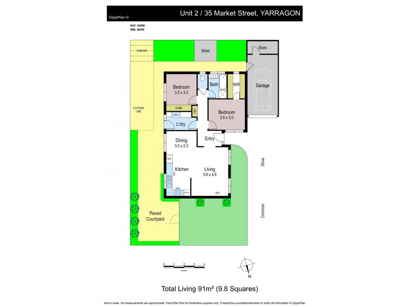 2/35 Market Street, Yarragon VIC 3823 Floorplan