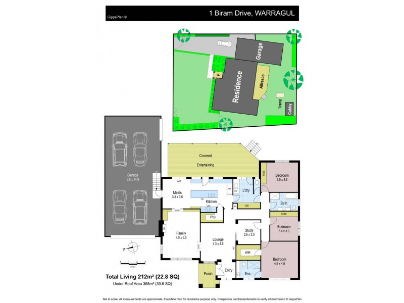 1 Biram Drive, Warragul VIC 3820 Floorplan