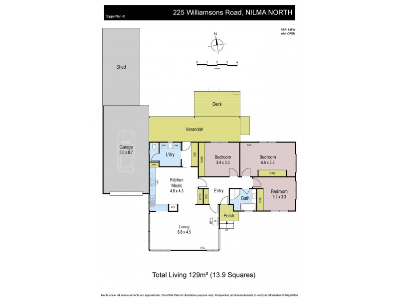 225 Williamsons Road, Nilma North VIC 3821 Floorplan