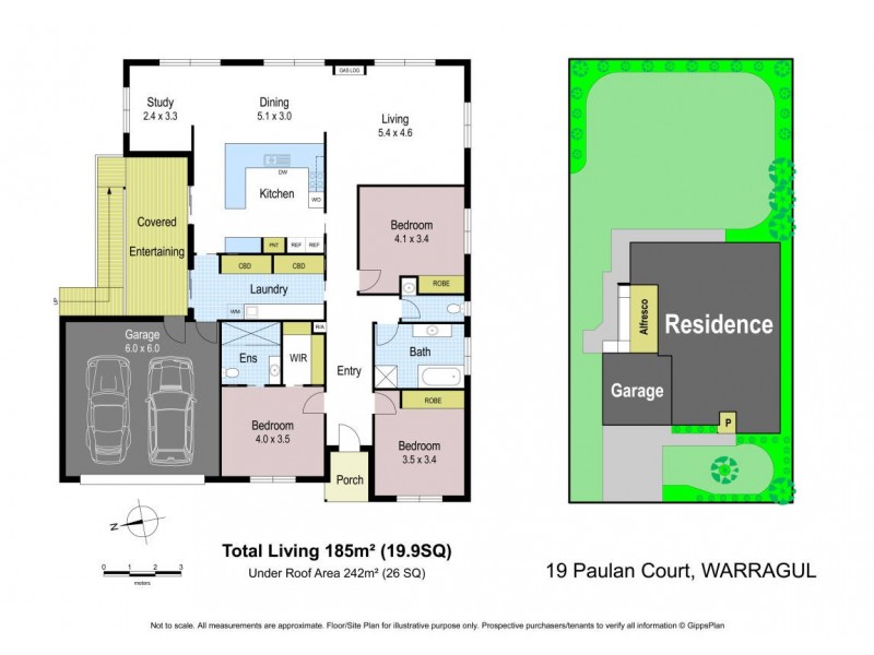 19 Paulan Court, Warragul VIC 3820 Floorplan