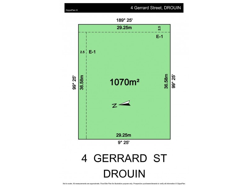 4 Gerrard Street, Drouin VIC 3818 Floorplan