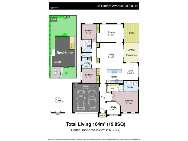 25 Rimfire Avenue, Drouin VIC 3818 Floorplan