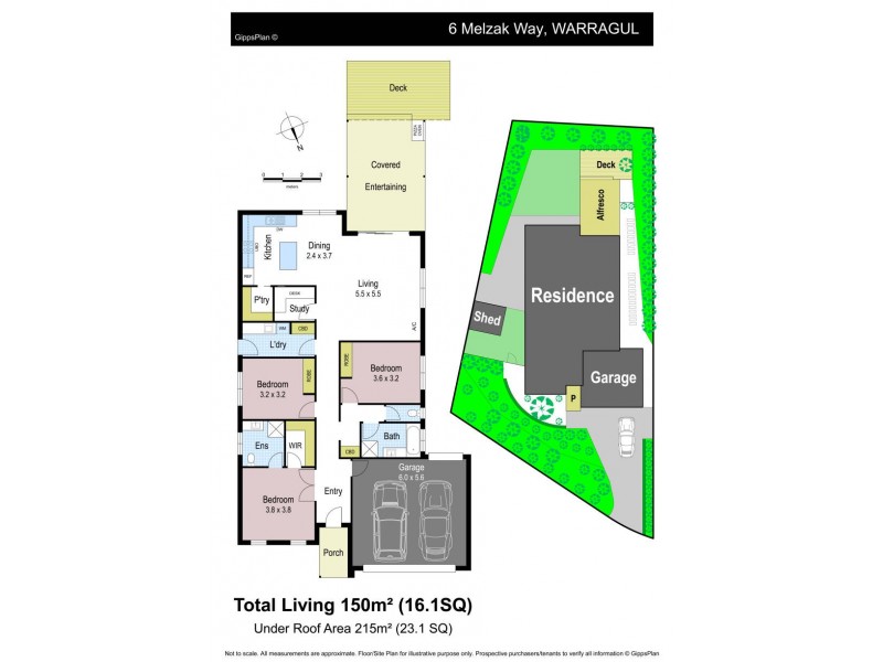 6 Melzak Way, Warragul VIC 3820 Floorplan