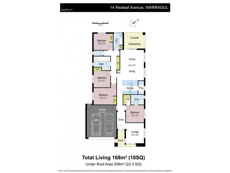 14 Redleaf Avenue, Warragul VIC 3820 Floorplan