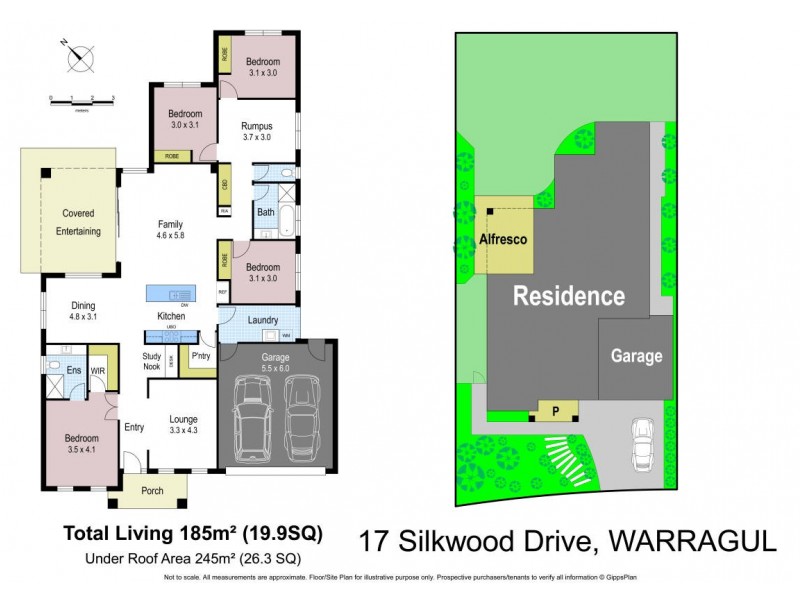 17 Silkwood Drive, Warragul VIC 3820 Floorplan