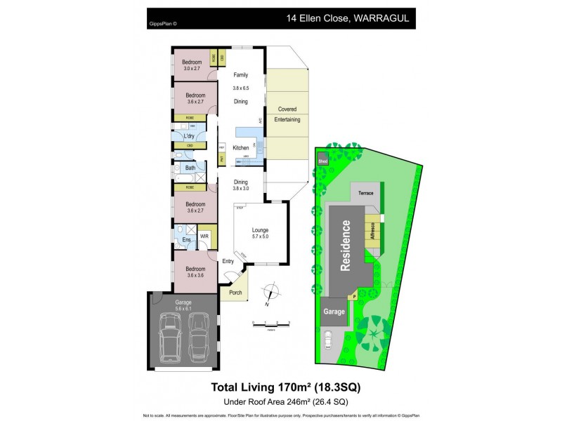 14 Ellen Close, Warragul VIC 3820 Floorplan
