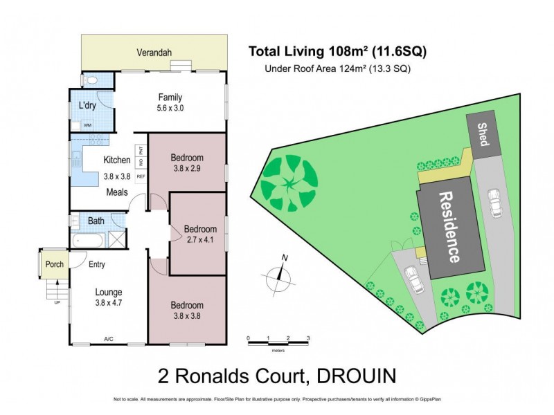2 Ronalds Court, Drouin VIC 3818 Floorplan