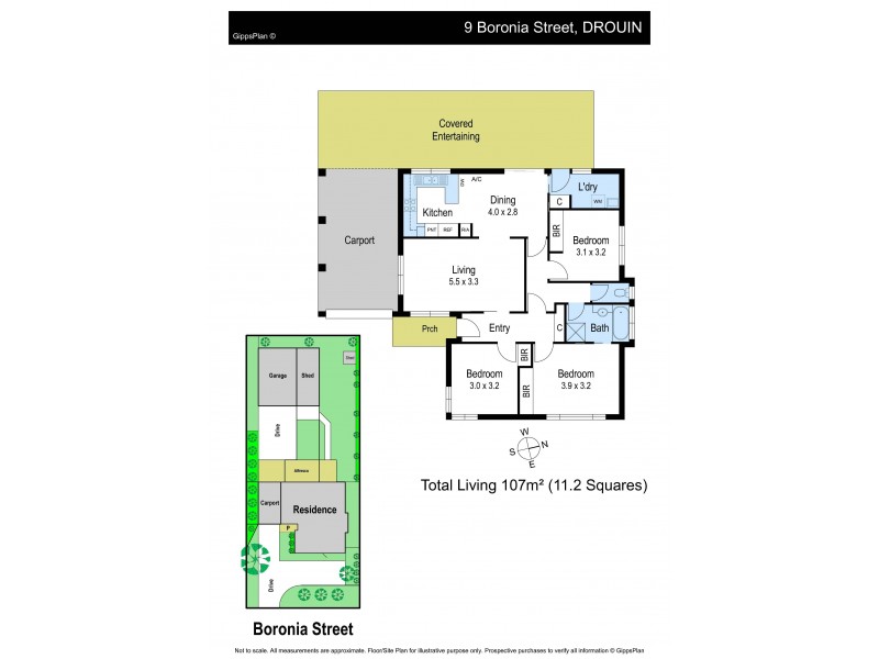 9 Boronia Street, Drouin VIC 3818 Floorplan