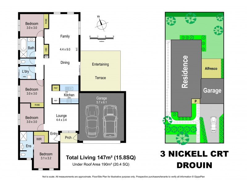 3 Nickell Court, Drouin VIC 3818 Floorplan
