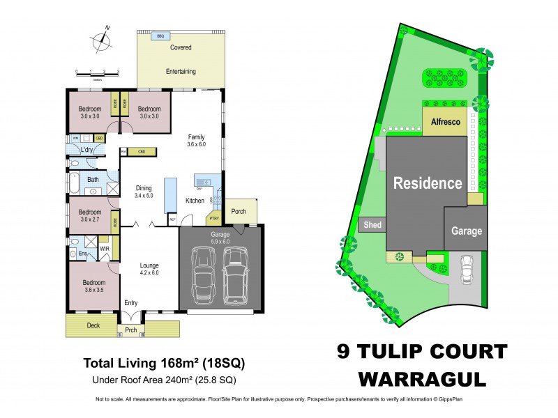 9 Tulip Court, Warragul VIC 3820 Floorplan