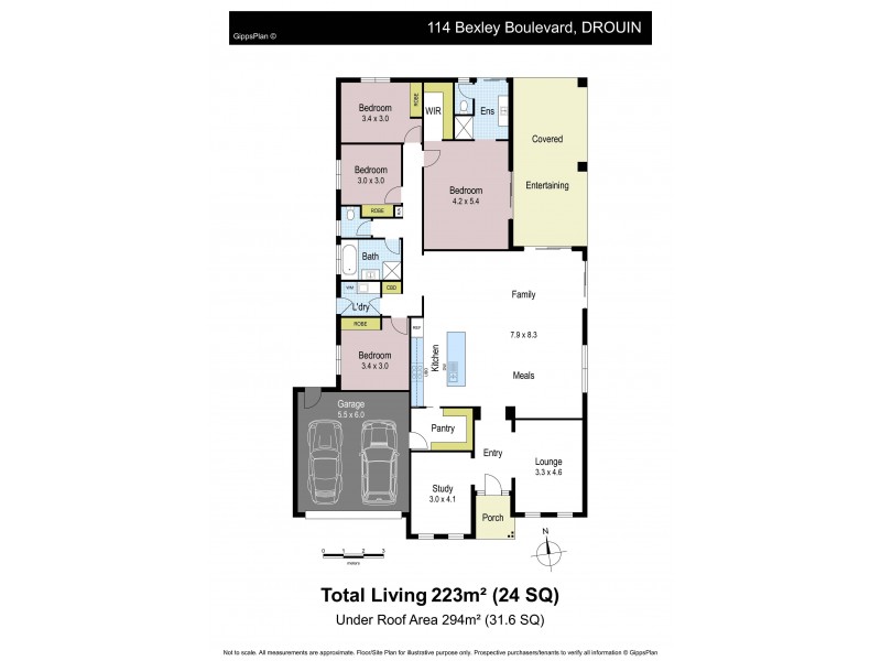 114 Bexley Boulevard, Drouin VIC 3818 Floorplan