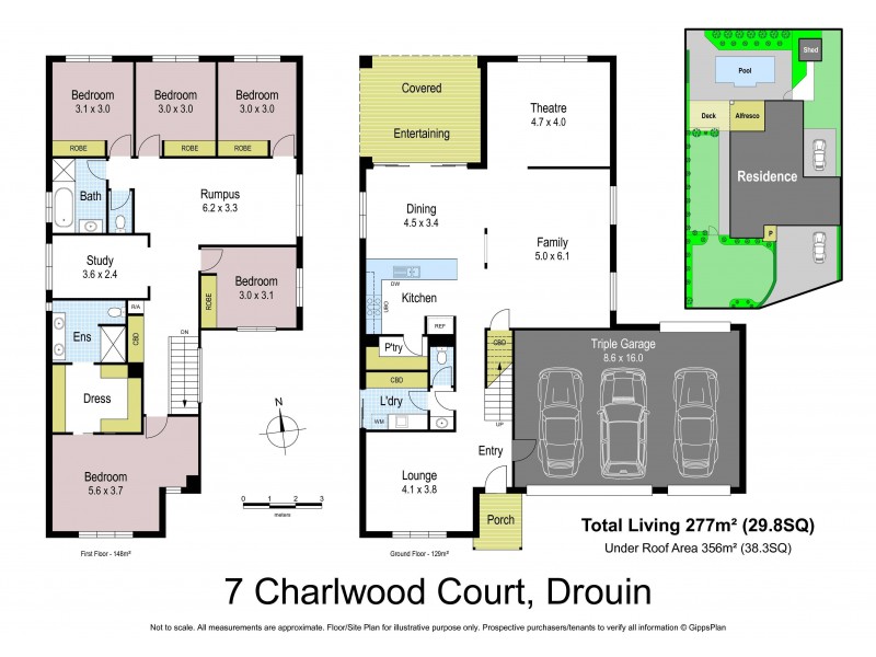 7 Charlwood Court, Drouin VIC 3818 Floorplan