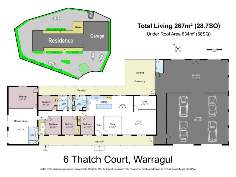 6 Thatch Court, Warragul VIC 3820 Floorplan