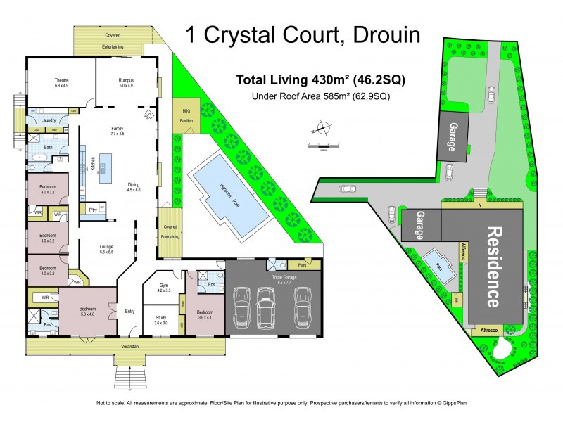 1 Crystal Court, Drouin VIC 3818 Floorplan