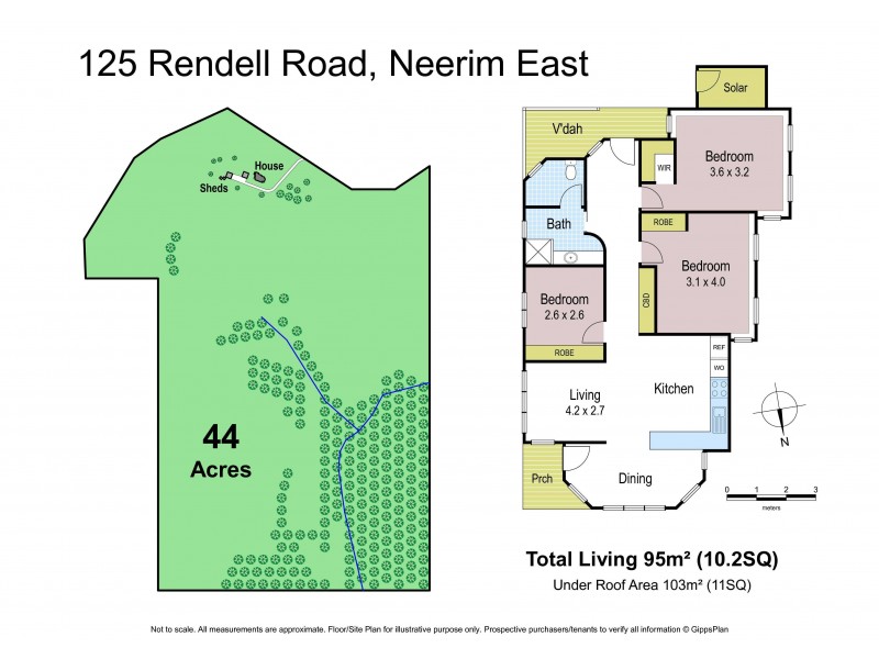 125 Rendell Road, Neerim East VIC 3831 Floorplan