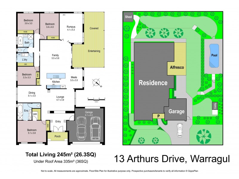 13 Arthurs Drive, Warragul VIC 3820 Floorplan