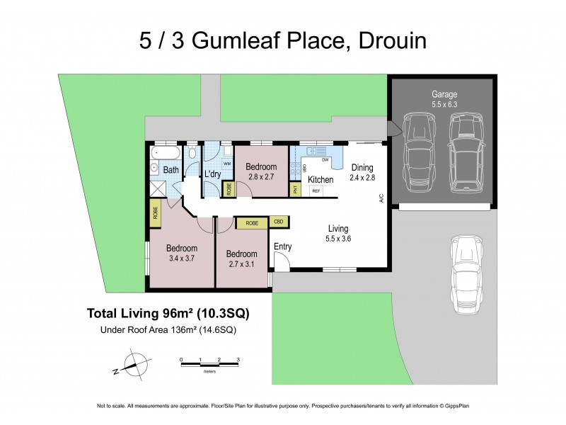5/3 Gumleaf Place, Drouin VIC 3818 Floorplan