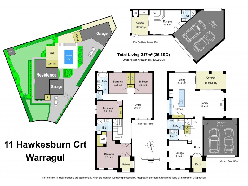 11 Hawkesburn Court, Warragul VIC 3820 Floorplan