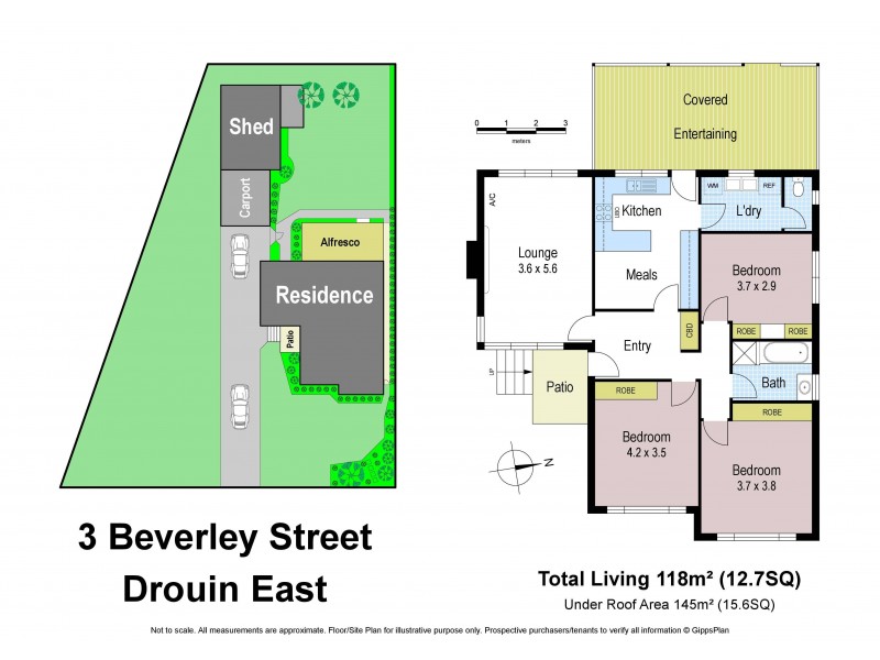3 Beverley Street, Drouin East VIC 3818 Floorplan