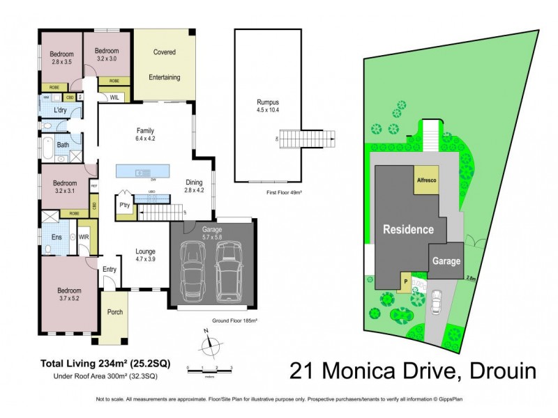 21 Monica Drive, Drouin VIC 3818 Floorplan