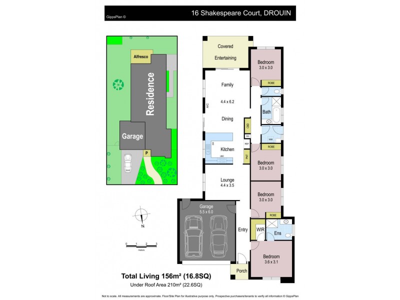 16 Shakespeare Court, Drouin VIC 3818 Floorplan