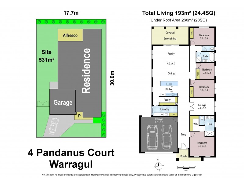 4 Pandanus Court, Warragul VIC 3820 Floorplan