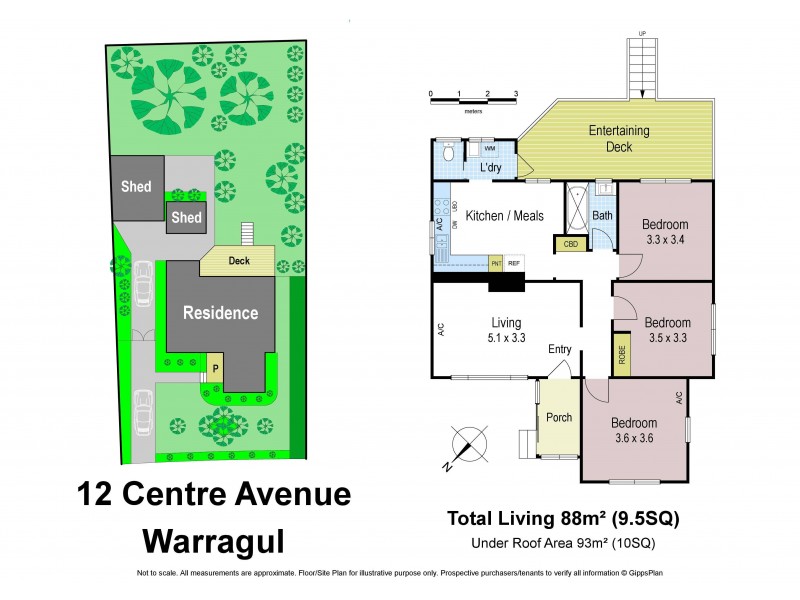 12 Centre Avenue, Warragul VIC 3820 Floorplan