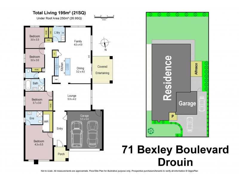 71 Bexley Boulevard, Drouin VIC 3818 Floorplan