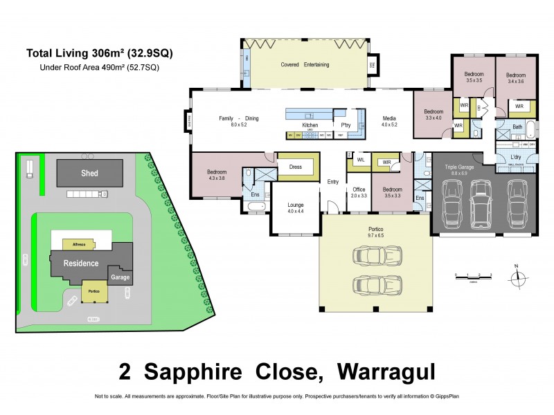 2 Sapphire Close, Warragul VIC 3820 Floorplan