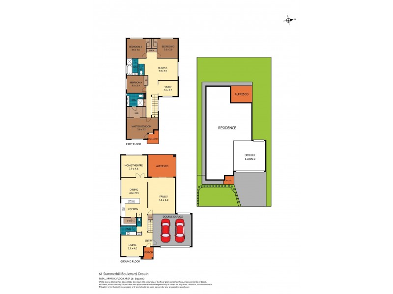 61 Summerhill Boulevard, Drouin VIC 3818 Floorplan
